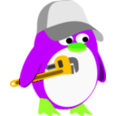 download Plumber Penguin clipart image with 45 hue color