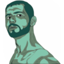 download Muscular Guy clipart image with 135 hue color