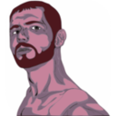 download Muscular Guy clipart image with 315 hue color