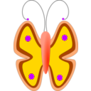 download Butterfly clipart image with 90 hue color