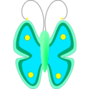 download Butterfly clipart image with 225 hue color