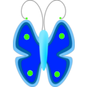 download Butterfly clipart image with 270 hue color