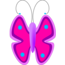 download Butterfly clipart image with 0 hue color