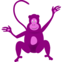 download Monkey clipart image with 270 hue color