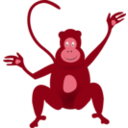 download Monkey clipart image with 315 hue color