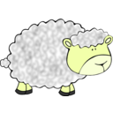 download Funny Sheep clipart image with 45 hue color