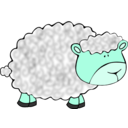 download Funny Sheep clipart image with 135 hue color