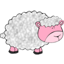 download Funny Sheep clipart image with 315 hue color