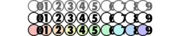 Number Icons For Css Slicing