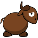 Cartoon Gnu Side