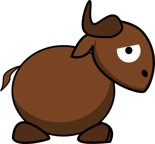 Cartoon Gnu Side