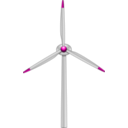 download Wind Turbine clipart image with 315 hue color