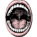 download Open Mouth clipart image with 0 hue color