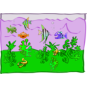 download Underwater World Aquarium clipart image with 45 hue color