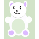 download Polar Bear clipart image with 270 hue color
