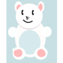 download Polar Bear clipart image with 0 hue color