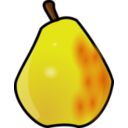 download Pear clipart image with 0 hue color