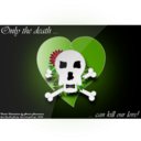 download Only The Death Can Kill Our Love clipart image with 90 hue color
