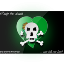 download Only The Death Can Kill Our Love clipart image with 135 hue color