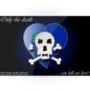 download Only The Death Can Kill Our Love clipart image with 225 hue color