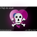 download Only The Death Can Kill Our Love clipart image with 315 hue color
