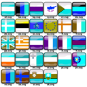 download Flags Of Europe clipart image with 180 hue color