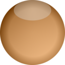 download Empty Button Brown clipart image with 0 hue color
