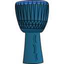 download African Drum 2 clipart image with 180 hue color
