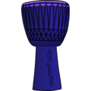 download African Drum 2 clipart image with 225 hue color