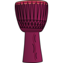download African Drum 2 clipart image with 315 hue color