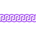 download Double Hook Meander clipart image with 270 hue color