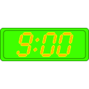 download Digital Clock clipart image with 45 hue color
