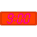 download Digital Clock clipart image with 315 hue color