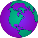 download Earth Globe Dan Gerhrad 05r clipart image with 45 hue color