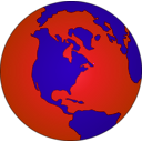 download Earth Globe Dan Gerhrad 05r clipart image with 135 hue color