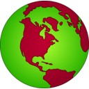 download Earth Globe Dan Gerhrad 05r clipart image with 225 hue color