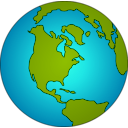 download Earth Globe Dan Gerhrad 05r clipart image with 315 hue color