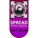 download Get Som Spread Open Media clipart image with 90 hue color