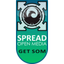 download Get Som Spread Open Media clipart image with 315 hue color