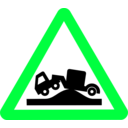 download Roadsign Grounded clipart image with 135 hue color