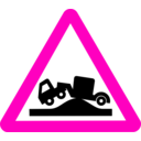 download Roadsign Grounded clipart image with 315 hue color