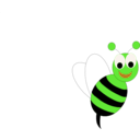 download Smiley Bee clipart image with 45 hue color