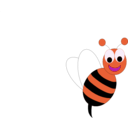 download Smiley Bee clipart image with 315 hue color
