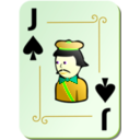 download Ornamental Deck Jack Of Spades clipart image with 45 hue color