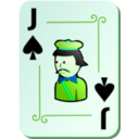 download Ornamental Deck Jack Of Spades clipart image with 90 hue color