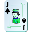 download Ornamental Deck Jack Of Spades clipart image with 135 hue color