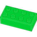 download Red Lego Brick clipart image with 135 hue color