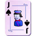 download Ornamental Deck Jack Of Spades clipart image with 225 hue color