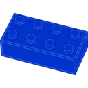 download Red Lego Brick clipart image with 225 hue color