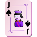 download Ornamental Deck Jack Of Spades clipart image with 270 hue color